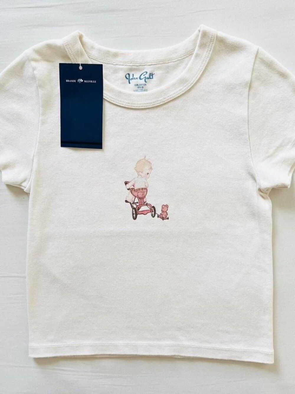 BNWT Brandy Melville-John Galt Angel Baby tricycle pulling teddy bear cart